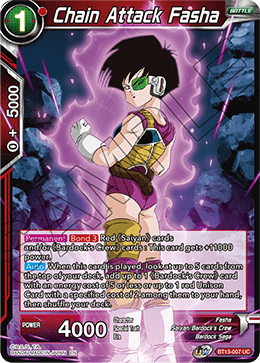 BT13-007 - Chain Attack Fasha - Uncommon