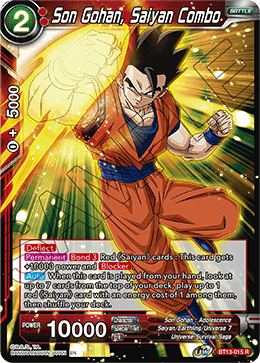 BT13-015 - Son Gohan, Saiyan Combo - Rare