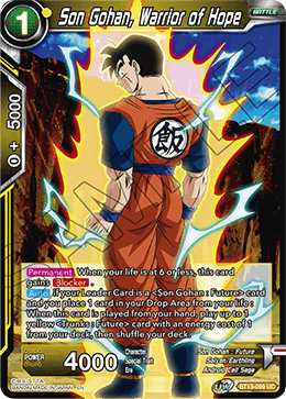 BT13-099 - Son Gohan, Warrior of Hope - Uncommon