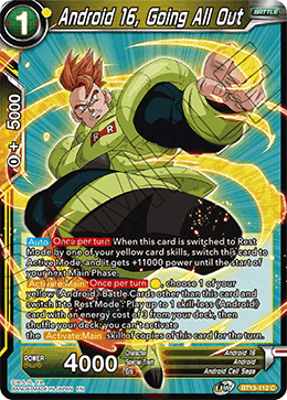 BT13-112 - Android 16, Going All Out - Common FOIL