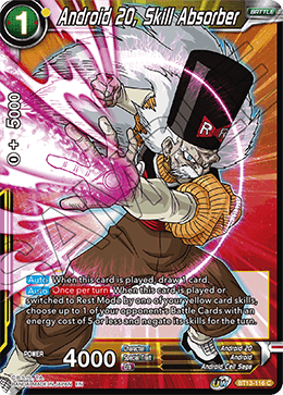 BT13-116 - Android 20, Skill Absorber - Common FOIL