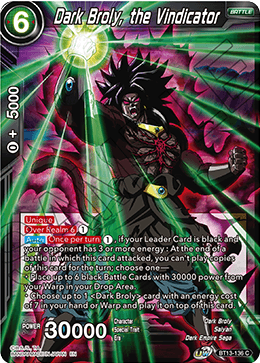 BT13-136 - Dark Broly, the Vindicator - Common