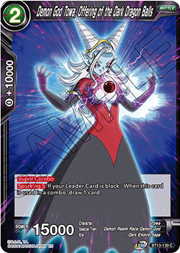 BT13-139 - Demon God Towa, Offering of the Dark Dragon Balls - Common