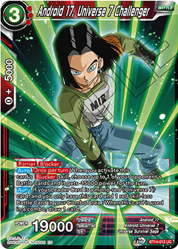 BT14-012 - Android 17, Universe 7 Challenger - Uncommon