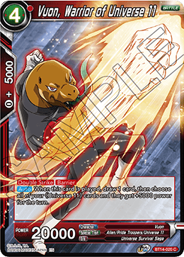 BT14-020 - Vuon, Warrior of Universe 11 - Common FOIL