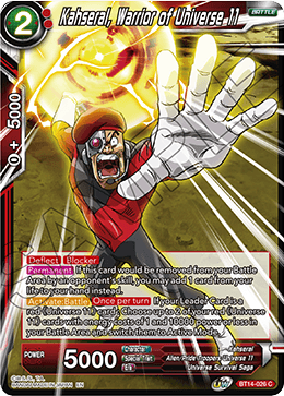 BT14-026 - Kahseral, Warrior of Universe 11 - Common