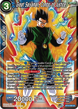 BT14-039 - Great Saiyaman, Combo of Justice - Uncommon FOIL