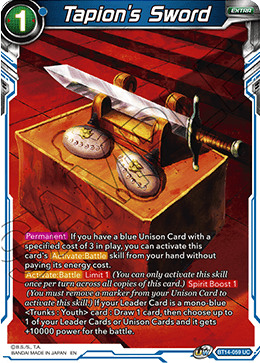 BT14-059 - Tapion's Sword - Uncommon FOIL