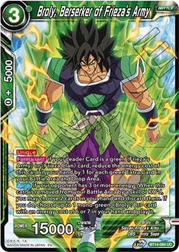 BT14-084 - Broly, Berserker of Frieza's Army - Uncommon