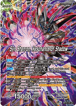 BT14-121 - Syn Shenron, Resonance of Shadow - Leader - Uncommon FOIL