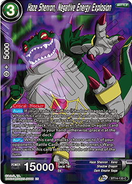 BT14-133 - Haze Shenron, Negative Energy Explosion - Common FOIL