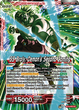 BT15-002 - SS Broly, Demon's Second Coming - Leader - Uncommon