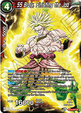 BT15-020 - SS Broly, Finishing the Job - Uncommon FOIL