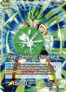 BT15-032 - Kale, Demon of Universe 6 - Leader - Uncommon FOIL