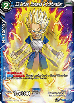 BT15-038 - SS Cabba, Universe 6 Combination - Uncommon