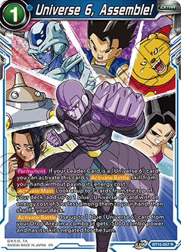 BT15-057 - Universe 6, Assemble! - Rare FOIL