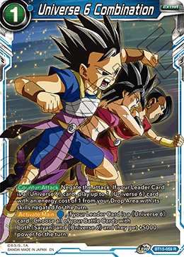 BT15-059 - Universe 6 Combination - Rare FOIL