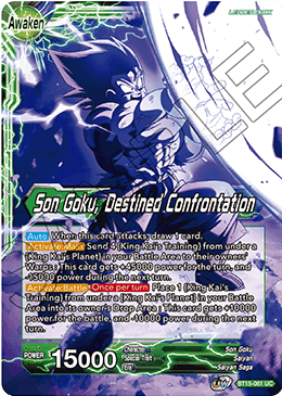 BT15-061 - Son Goku, Destined Confrontation - Leader - Uncommon FOIL