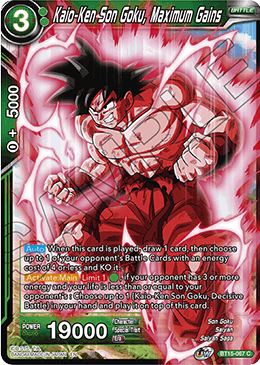 BT15-067 - Kaio-Ken Son Goku, Maximum Gains - Common FOIL