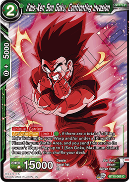 BT15-068 - Kaio-Ken Son Goku, Confronting Invasion - Common FOIL