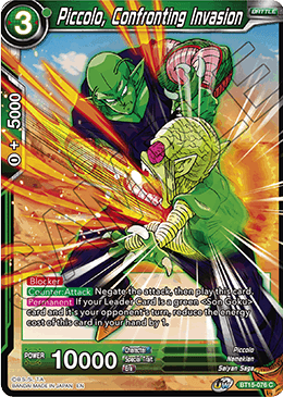 BT15-076 - Piccolo, Confronting Invasion - Common FOIL