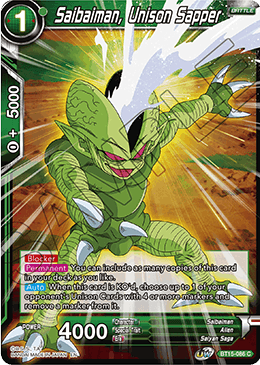 BT15-086 - Saibaiman, Unison Sapper - Common FOIL