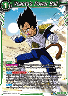 BT15-090 - Vegeta's Power Ball - Common FOIL