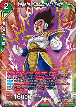 BT15-143 - Vegeta, Omnipotent Elite - Super Rare