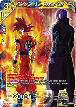 BT15-146 - SSG Son Goku & Hit, Temporary Truce - Rare FOIL