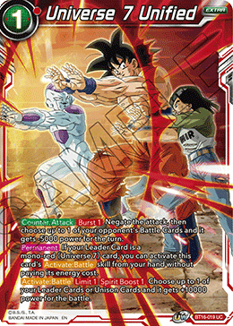 BT16-019 - Universe 7 Unified - Uncommon FOIL