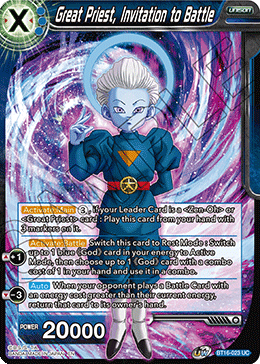 BT16-023 - Great Priest, Invitation to Battle - Uncommon