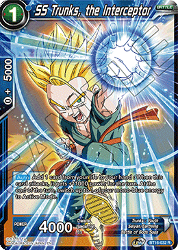 BT16-032 - SS Trunks, the Interceptor - Rare FOIL