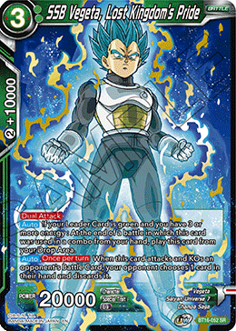 BT16-052 - SSB Vegeta, Lost Kingdom's Pride - Super Rare