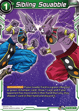 BT16-067 - Sibling Squabble - Rare FOIL