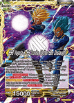 BT16-071 - SSB Vegeta & SS Trunks, Father-Son Onslaught - Leader - Uncommon FOIL