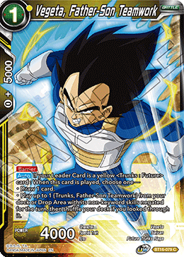 BT16-079 - Vegeta, Father-Son Teamwork - Common FOIL