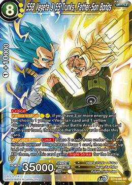 BT16-080 - SSB Vegeta & SS Trunks, Father-Son Bonds - Super Rare