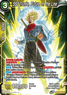 BT16-081 - SS2 Trunks, Future on the Line - Rare FOIL