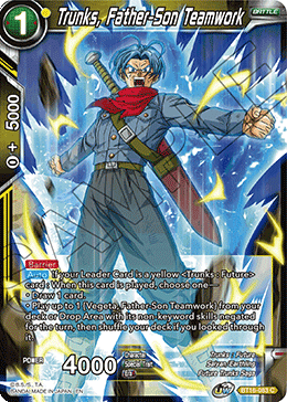 BT16-083 - Trunks, Father-Son Teamwork - Common FOIL