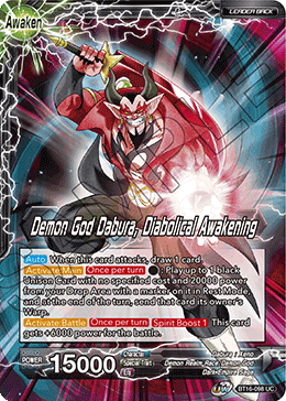 BT16-098 - Demon God Dabura, Diabolical Awakening - Leader - Uncommon FOIL