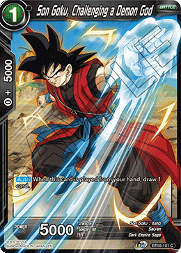 BT16-101 - Son Goku, Challenging a Demon God - Common FOIL