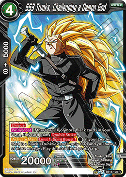 BT16-108 - SS3 Trunks, Challenging a Demon God - Rare FOIL