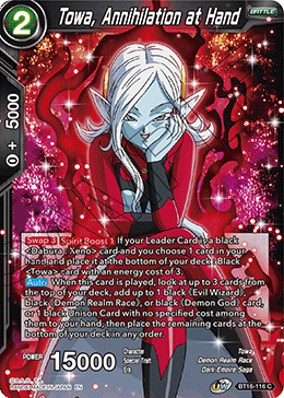 BT16-116 - Towa, Annihilation at Hand - Common