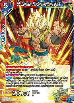 BT16-142 - SS Gogeta, Holding Nothing Back - Uncommon FOIL