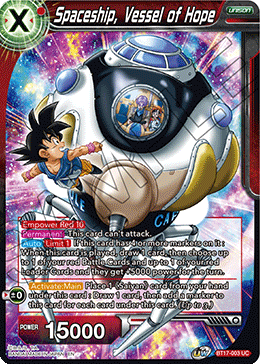 BT17-003 - Spaceship, Vessel of Hope - Uncommon FOIL