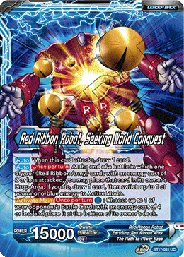 BT17-031 - Red Ribbon Robot, Seeking World Conquest - Leader - Uncommon