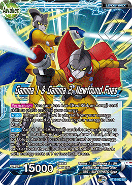 BT17-032 - Gamma 1 & Gamma 2, Newfound Foes - Leader - Uncommon