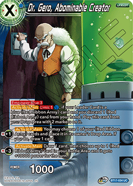 BT17-034 - Dr. Gero, Abominable Creator - Uncommon FOIL