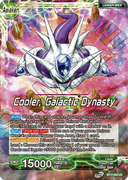 BT17-059 - Cooler, Galactic Dynasty - Leader - Uncommon FOIL