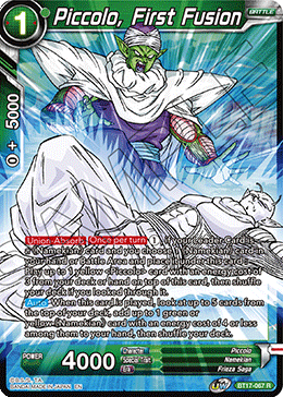 BT17-067 - Piccolo, First Fusion - Rare